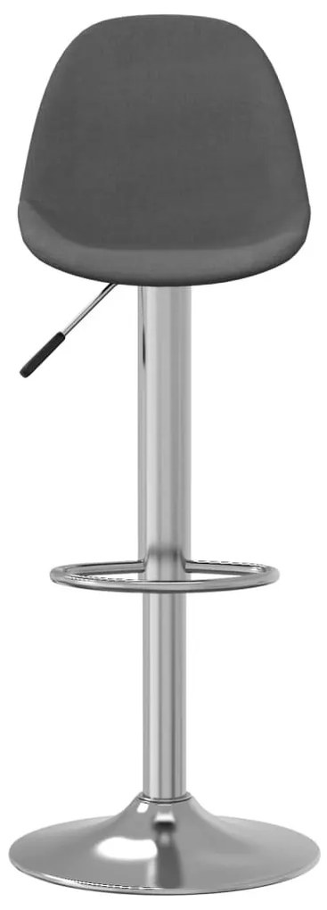 vidaXL 2 db sötétszürke szövet bárszék