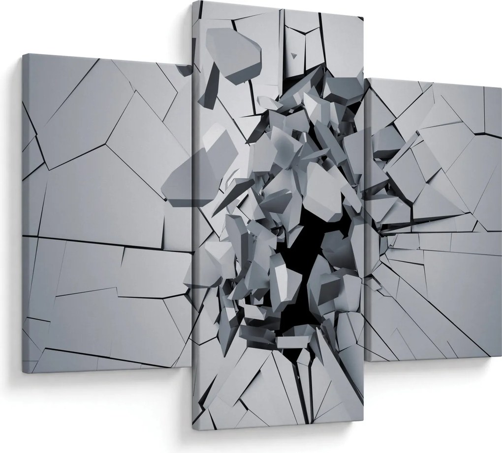 3D absztrakciós kép (90x60 cm)
