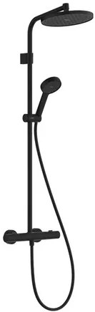 Zuhanyrendszer Hansgrohe Activera S termosztatikus csapteleppel matt fekete 28078670