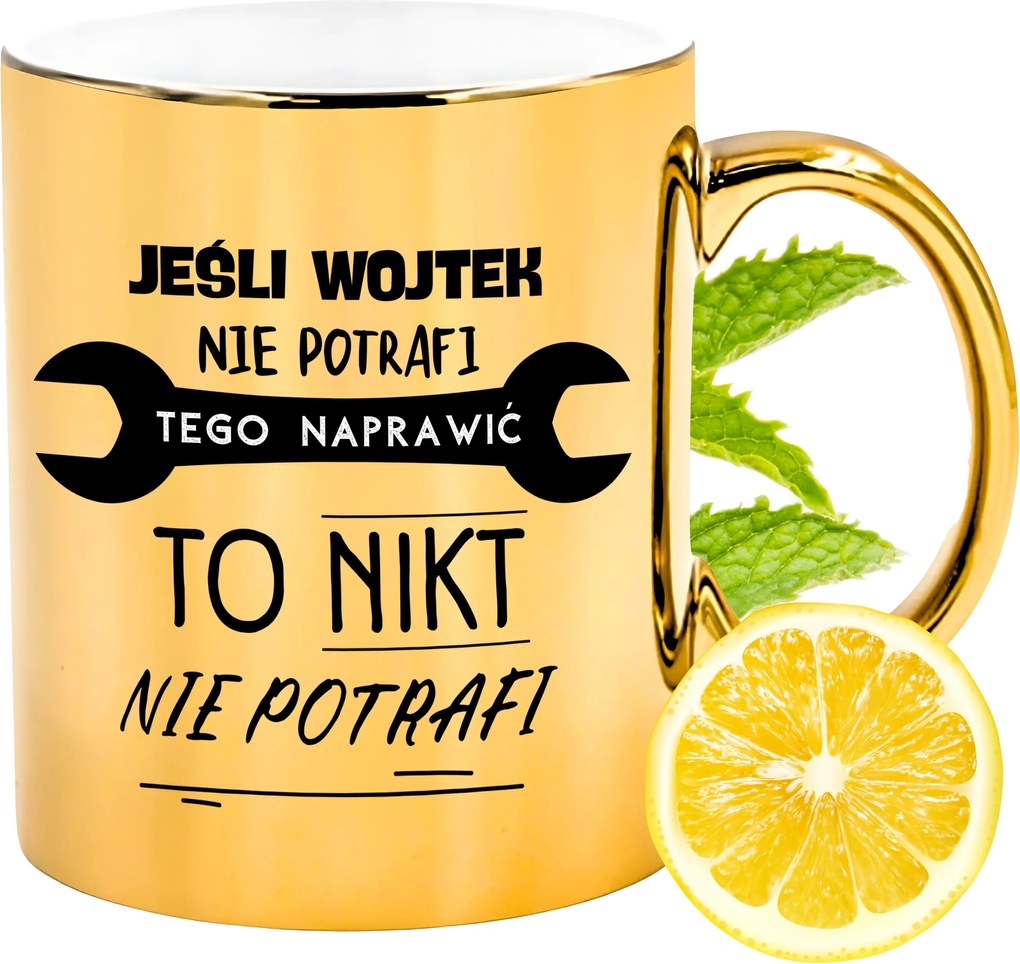 Prémium Arany Csillogó Bögre Katica Ajándék Nyomtatott Fotóval