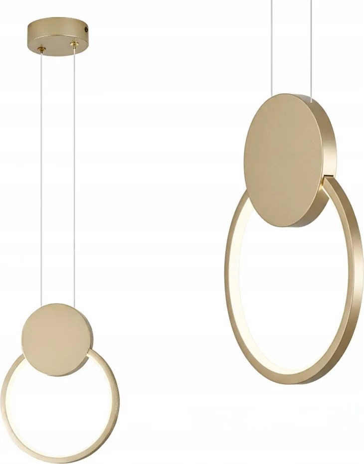 Horoz Mennyezeti Led függőlámpa Forever 11W 660lm 4000K Arany 120cm