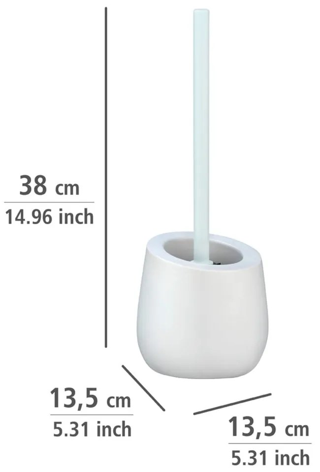 Badi fehér kerámia WC-kefe - Wenko