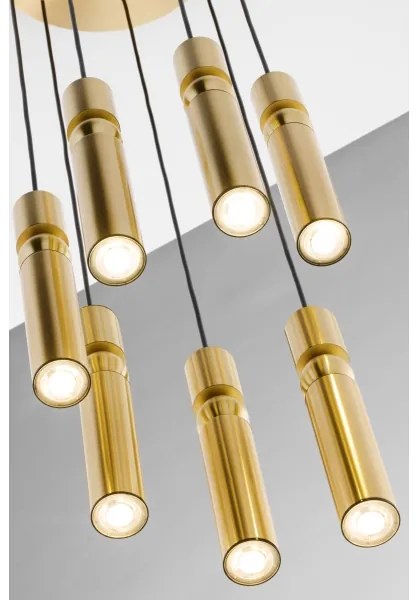 Jupiter 2021 - Csillár zsinóron ALAS 7xGU10/10W/230V arany