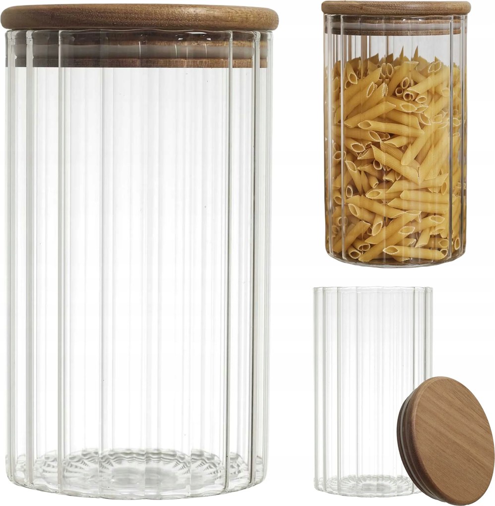 Arno üvegedény akác fedéllel700 ml ömlesztett élelmiszerekhez