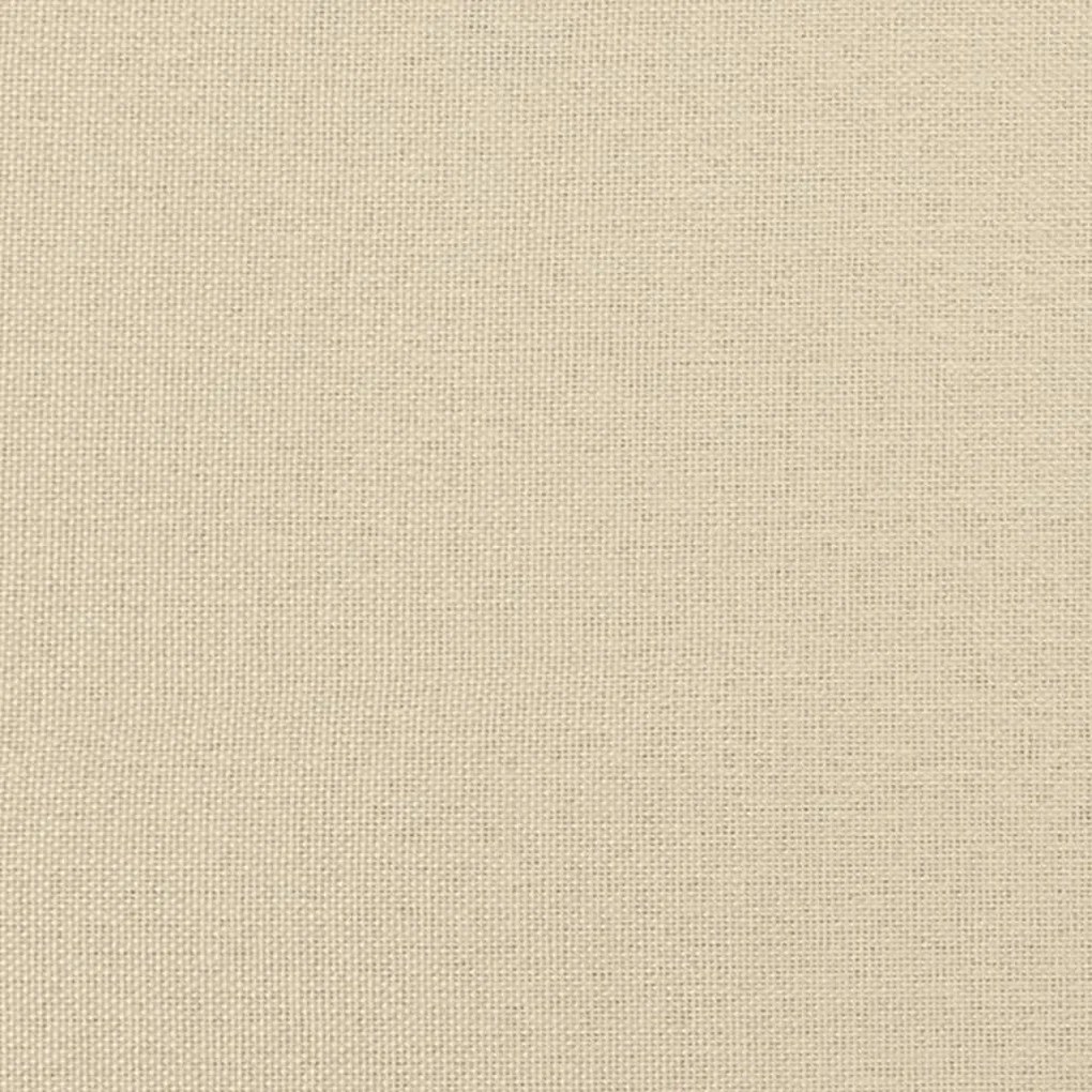 kétszemélyes krémszínű szövetkanapé 120 cm