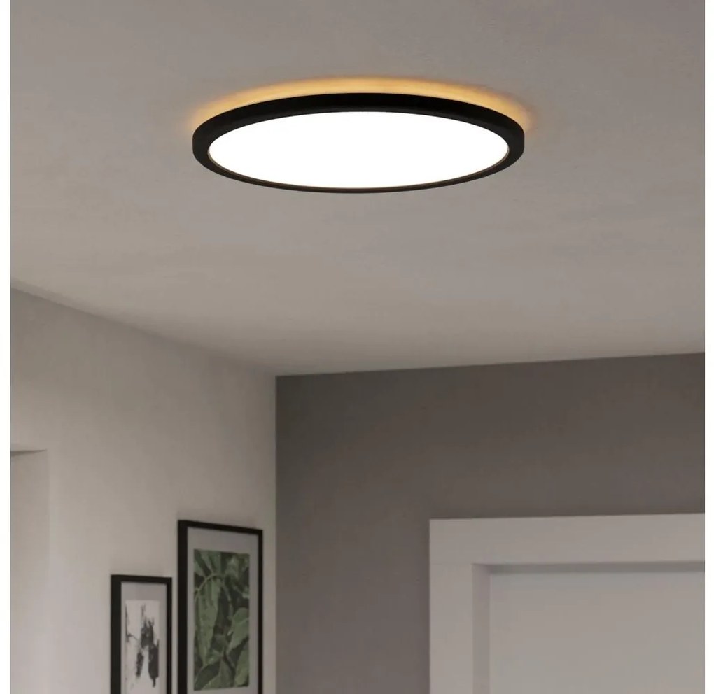 Eglo 901439 - LED Fürdőszobai lámpa ROVITO 18,5W/230V átm. 38,9 cm IP44 fekete