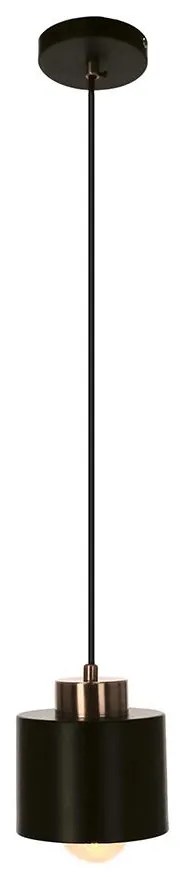 Csillár zsinóron OLENA 1xE27/60W/230V fekete