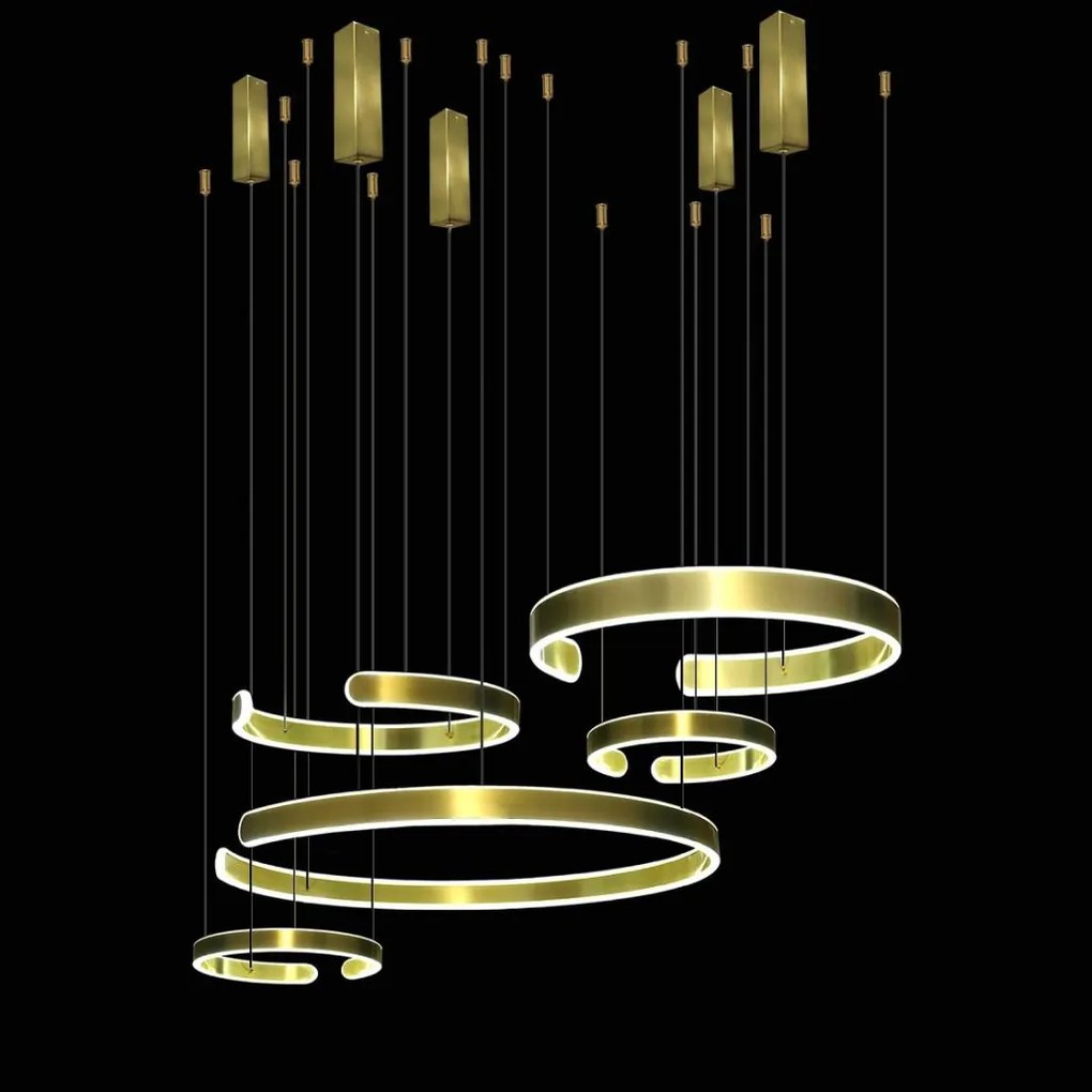 DomenoLED OKRĘGI 543 Függőlámpa 326W/LED
