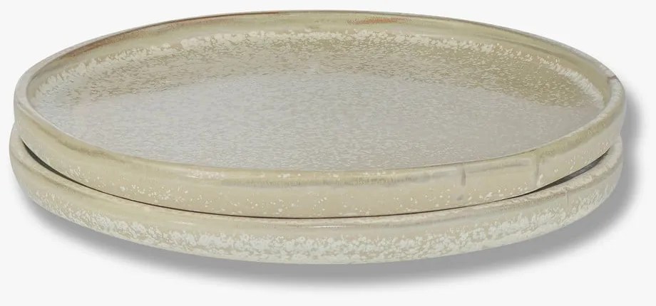 Bézs kő tányér készlet 2 db-os ø 20 cm Sand Grain – Mette Ditmer Denmark