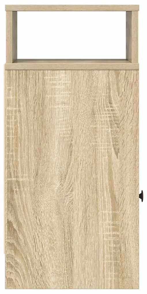 2 db sonoma tölgy színű éjjeliszekrény fiókkal 25 x 31 x 66 cm