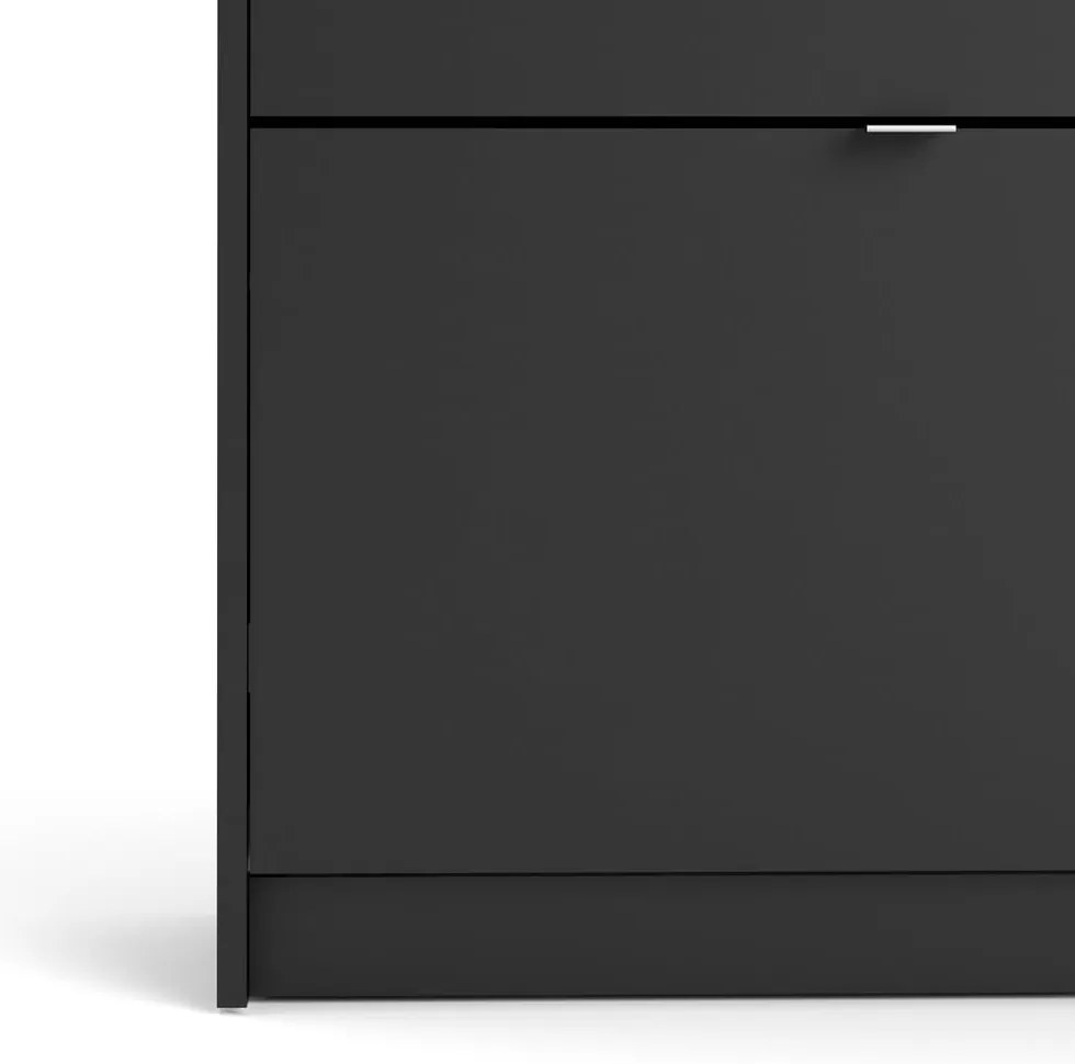 Fekete billenő ajtós cipőtartó Shoes – Tvilum