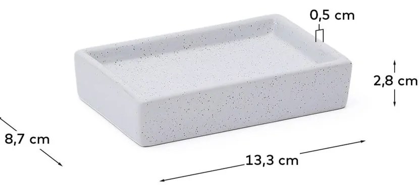 Krémszínű kerámia szappantartó Careli – Kave Home