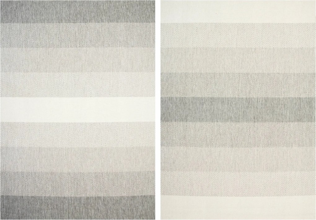 Kültéri Szőnyeg Szürke Zsinóros Terasz Kétoldalas Erkélyre 140x200 cm