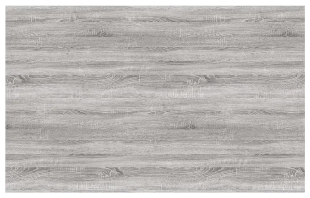 4 db szürke sonoma színű szerelt fa fali polc 80 x 50 x 1,5 cm