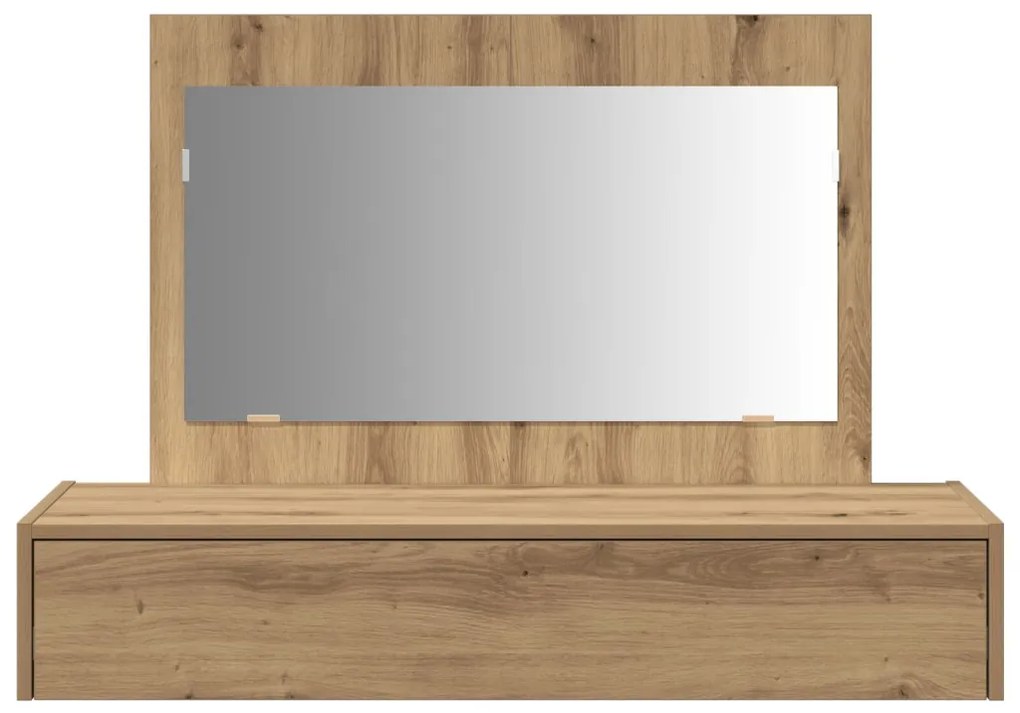 fali öltözködőasztal Kézműves Tölgy 100x40x70 cm