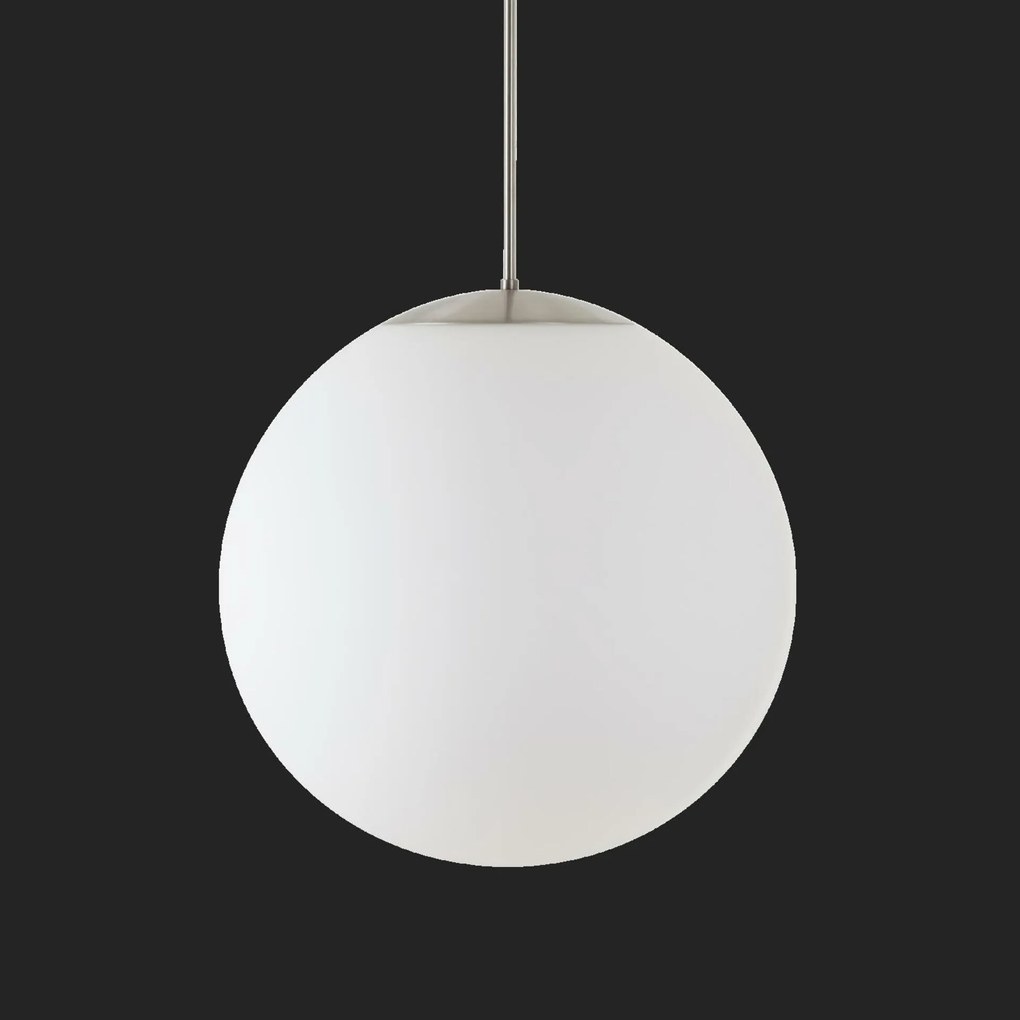 Osmont 70167 Isis P4 Pm-m Hp függesztett műanyag lámpatest, szálcsiszolt rozsdamentes acél fehér