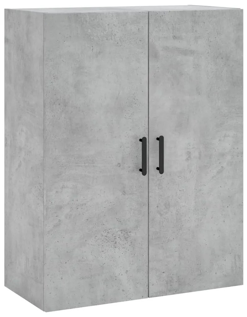 2 db betonszürke faliszekrény 69,5x34x90 cm