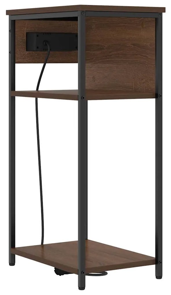 Éjjeliszekrény barna tölgy 41 x 28 x 76 cm Faanyag