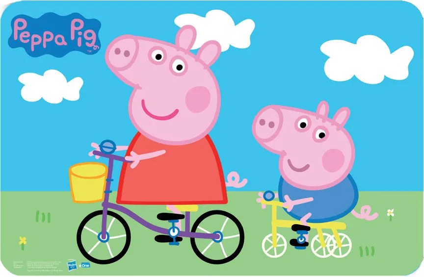 Peppa malac Bicycle tányéralátét 43x28 cm