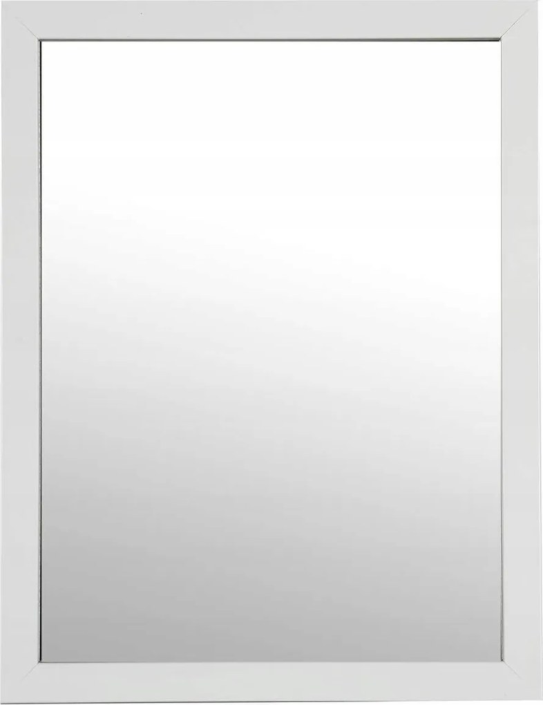 Fürdőszobai Tükör Téglalap Alakú Klasszikus Fali Fehér Keret 34 x 44 cm