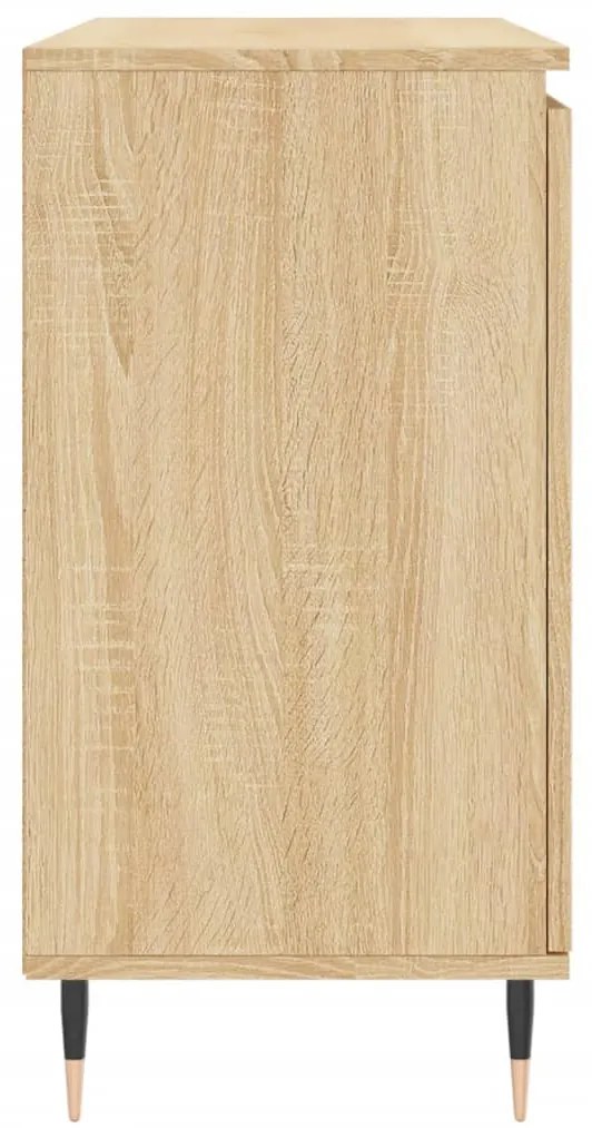 sonoma tölgy színű szerelt fa tálalószekrény 101,5 x 35 x 70 cm