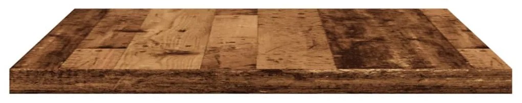 4 db antik fa színű szerelt fa fali polc 60 x 30 x 1,5 cm