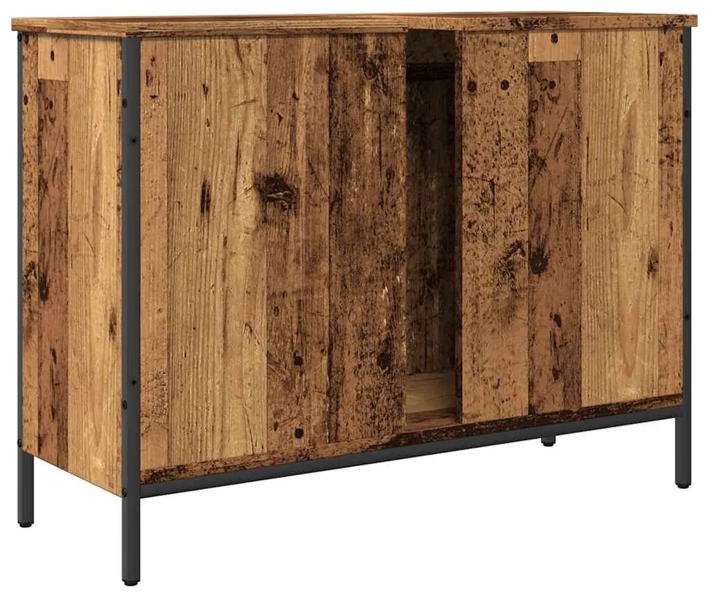 antik fa színű mosdószekrény 80 x 30 x 60 cm