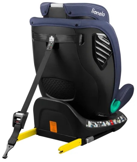 Lionelo - Forgatható autósülés bázissal BASTIAAN ONE i-Size 40–150 cm tengerészkék