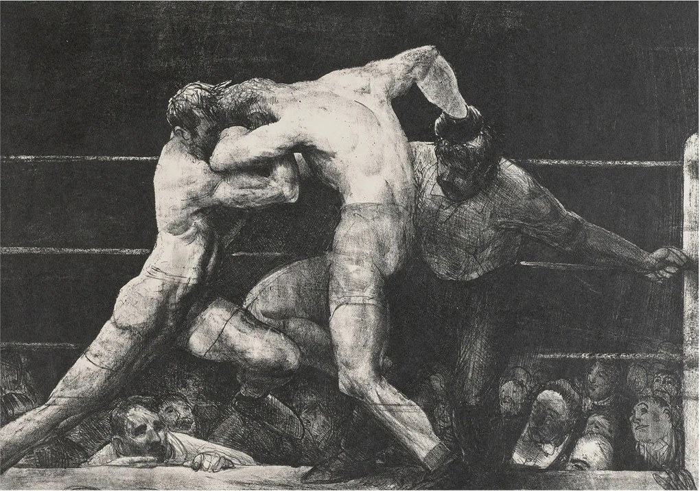 Flizelina Dekoratív fotótapéta az irodába Bokszoló párbaj 208x146 Ragasztó