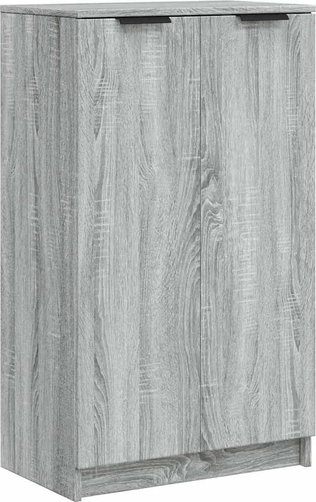 vidaXL szürke sonoma színű szerelt fa cipősszekrény 59 x 35 x 100 cm