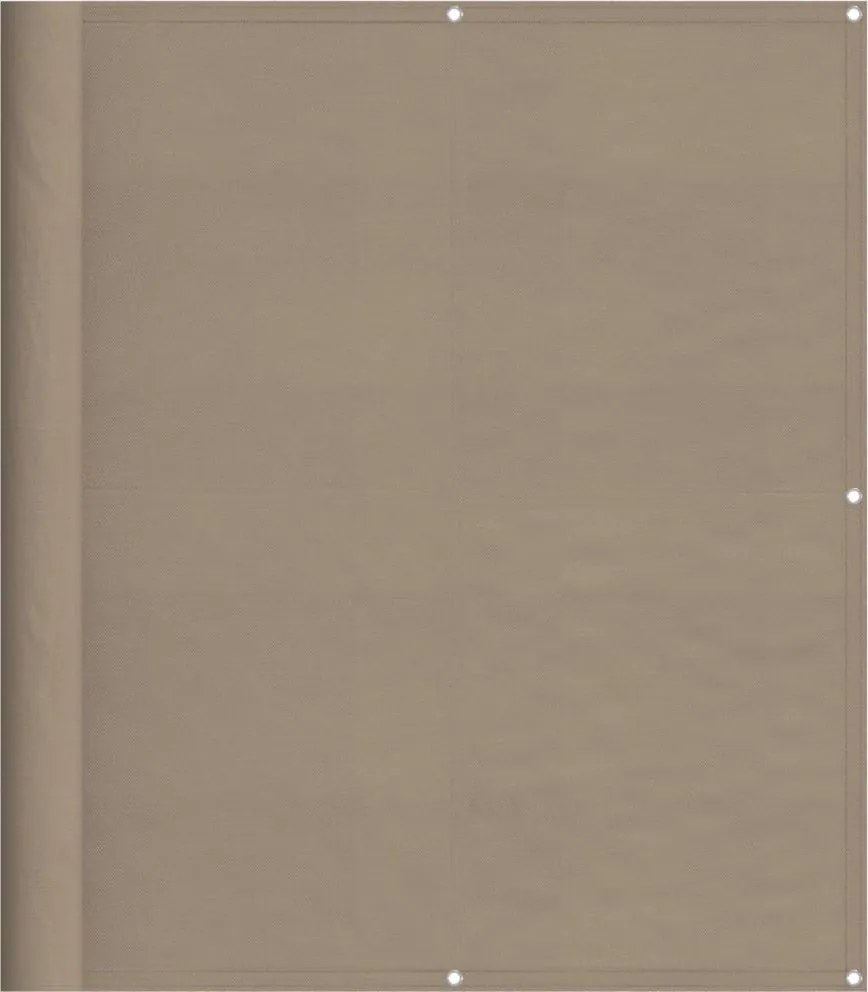 vidaXL tópszínű 100% oxford poliészter erkélyparaván 120 x 800 cm