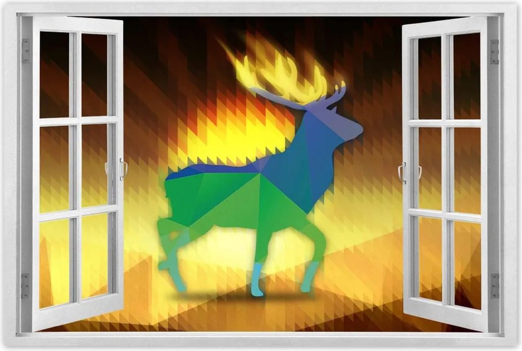 Poszterek 60x40 Szarvas modern kép