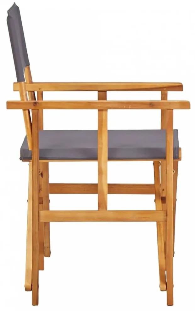 2 db tömör akácfa rendezői szék