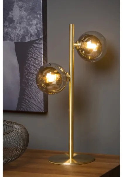 Lucide 45574/02/02 - Asztali lámpa TYCHO 2xG9/28W/230V arany