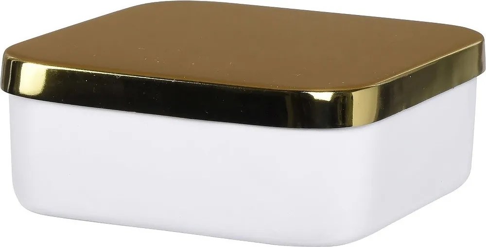 Apróságok Tároló Doboz Fém Arany fehér