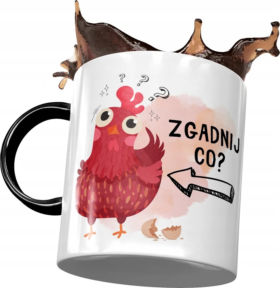 Bögre Fekete Vicces Találd ki Mit? Ajándék Nyomtatott Fotóval