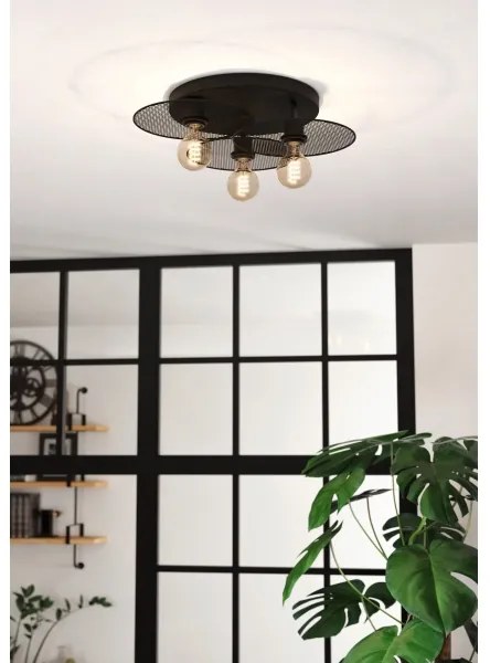 Eglo 43728 - Mennyezeti lámpa IKESTON 3xE27/40W/230V