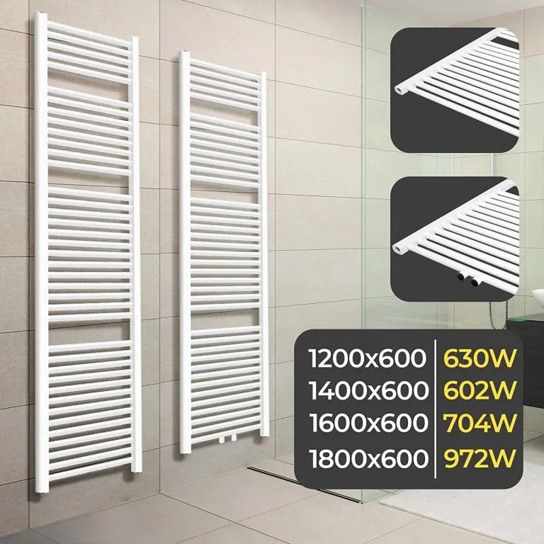 AQUAMARIN Törölközőszárító radiátor 1600 x 600 mm 704 W