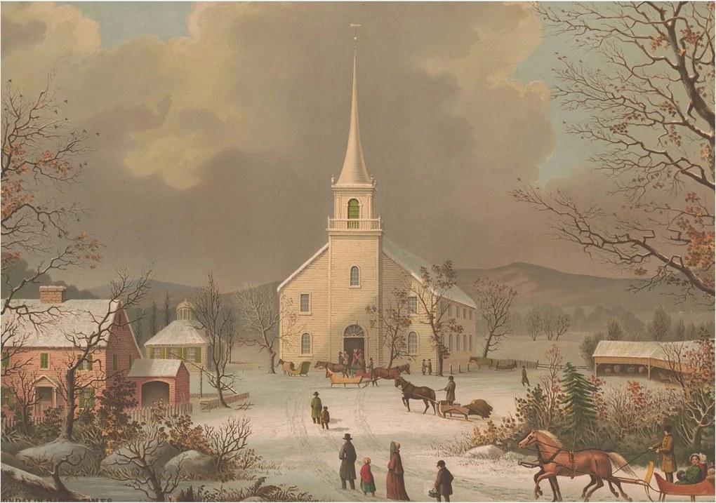 Dekoratív fotótapéta falra Könnyű összeszerelés Téli tájkép 208x146 Ragasztó