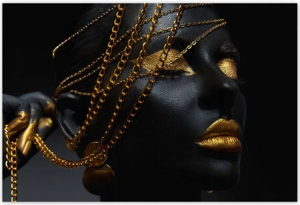 Fotótapéták 104x70 Arany ékszerek a kézben