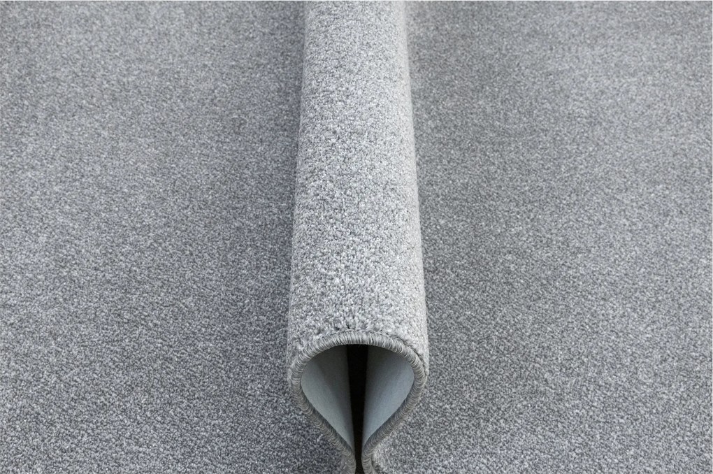 Puha Szőnyeg Sűrű Sima Szürke Melange Hálószoba New Montego 200x200 cm