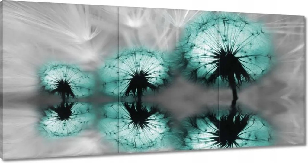 Vászonkép 180x90 Türkiz pitypang virág