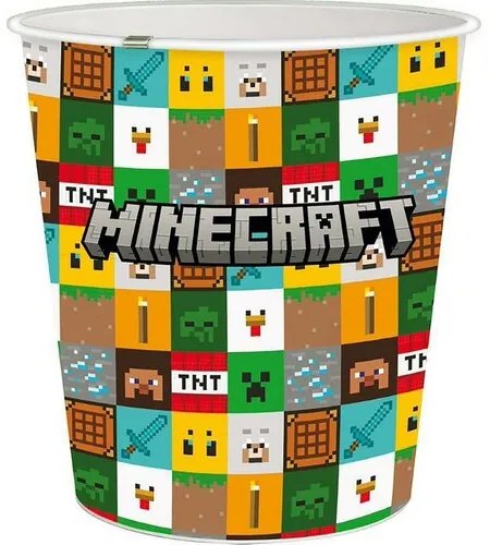 Stor Minecraft szemetes 5 l, átmérő 21 cm