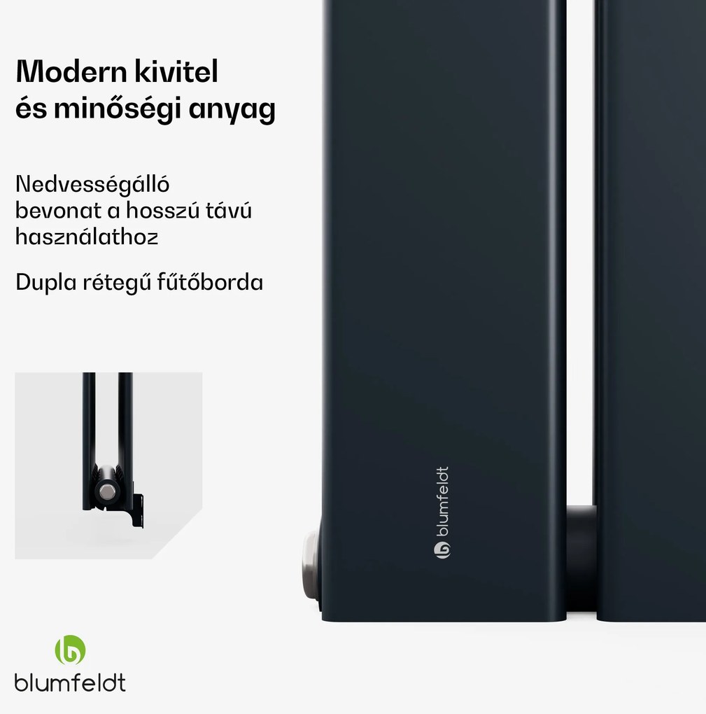 Blumfeldt Ontario radiátor 180x45 Teljesítmény 1364 W