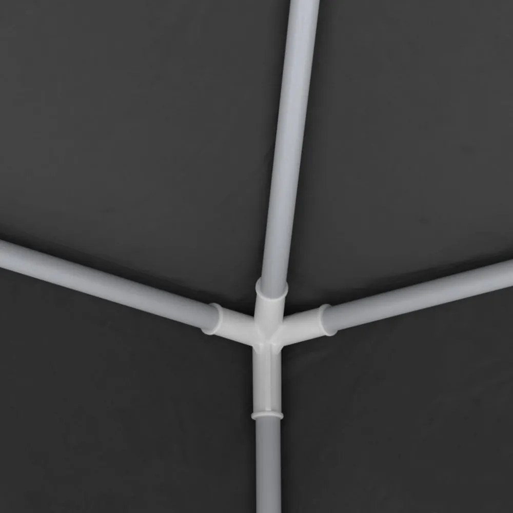 antracitszürke rendezvénysátor oldalfalakkal 4 x 4 m 90 g/m²