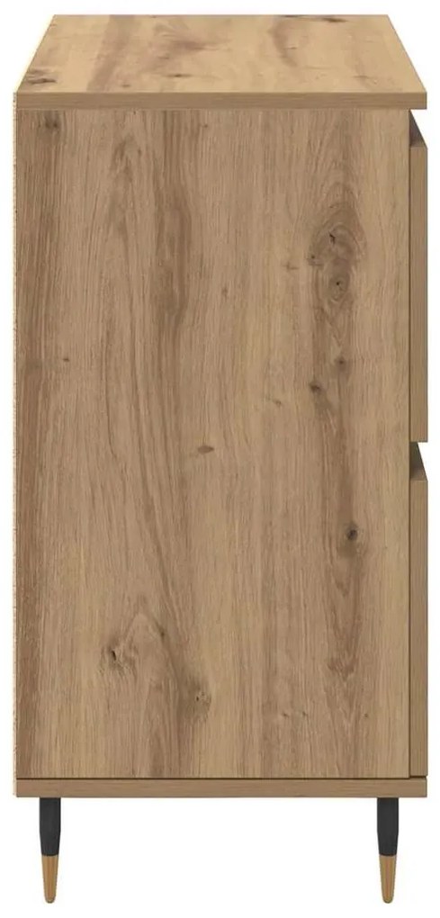 Oldalszekrények 3 pcs kézműves tölgy 180 x 35 x 70 cm Faanyag
