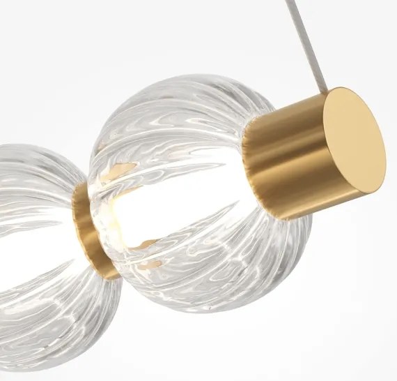 Maytoni MOD555PL-L35G3K - LED Csillár zsinóron AMULET LED/40W/230V 3000K arany