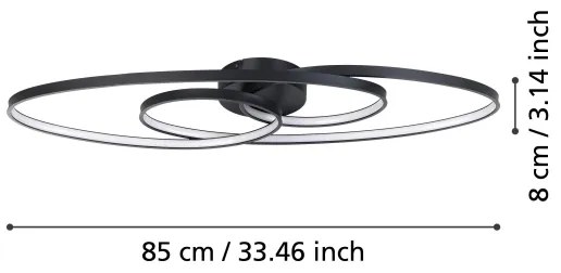 Eglo 900947 - Dimmelhető GIANELLA LED mennyezeti lámpa LED/38W/230V