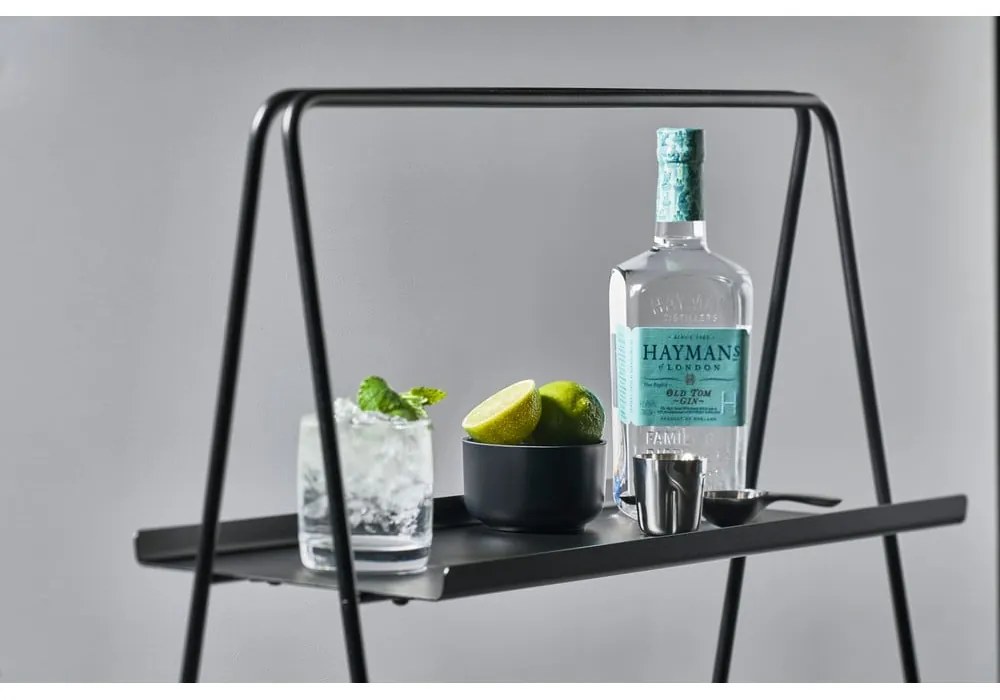 A-Table fekete acél polc - Zone