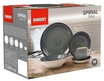 Banquet Spiral Blue 30 db-os étkeszlet